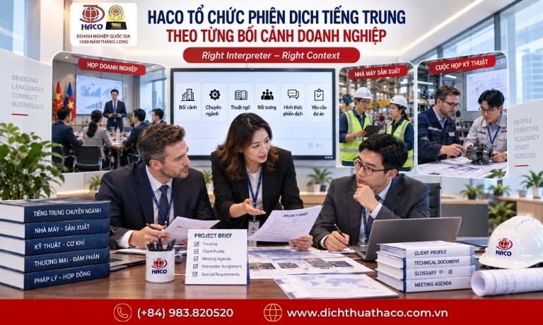 Phiên dịch tiếng Trung cho doanh nghiệp