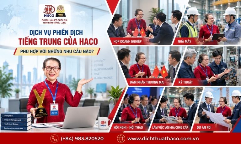 Phiên dịch tiếng Trung cho doanh nghiệp