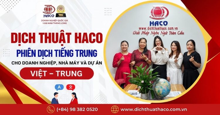 Phiên dịch tiếng Trung cho doanh nghiệp