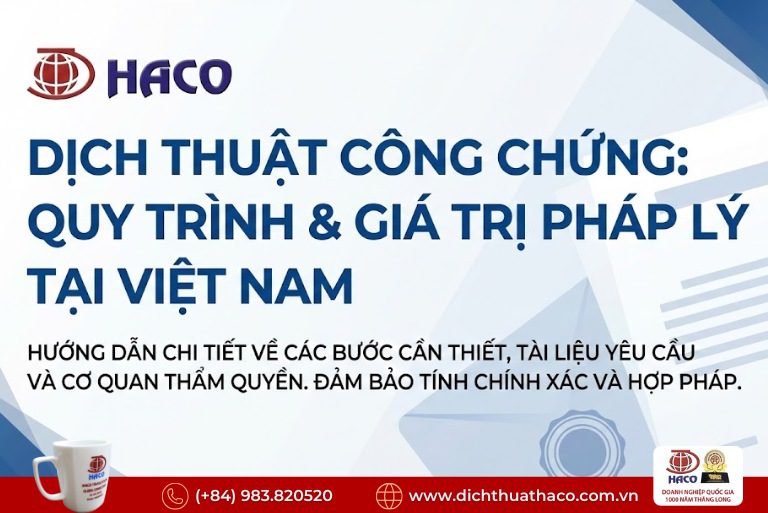 Quy trình dịch thuật công chứng chuẩn pháp lý tại Việt Nam 5 Quy trình dịch thuật công chứng chuẩn pháp lý tại Việt Nam