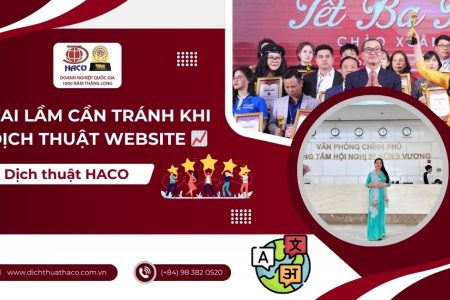 Sai Lam Can Tranh Khi Dich Thuat Website Dich Thuat Haco