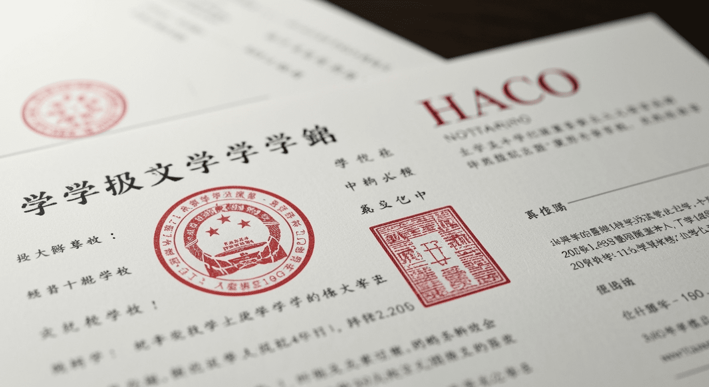 dịch công chứng bảng điểm tiếng trung