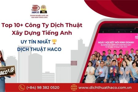 Top 10 Cong Ty Dich Thuat Xay Dung Tieng Anh